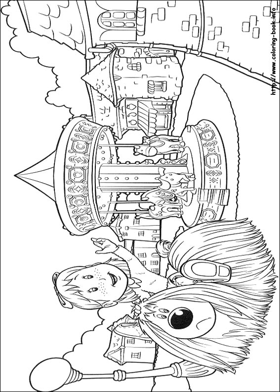 The Magic Roundabout coloring picture